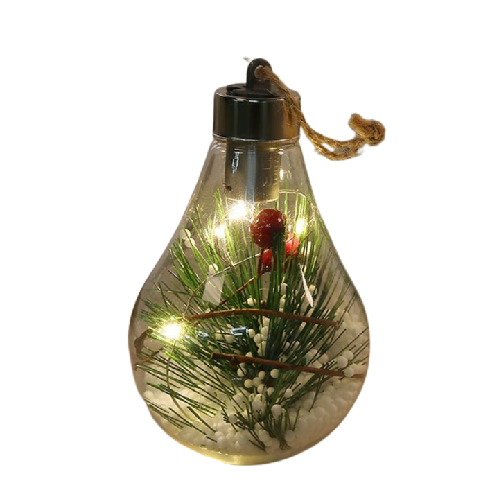 LED-Transparente Weihnachtsbaumkugel-Glühbirne