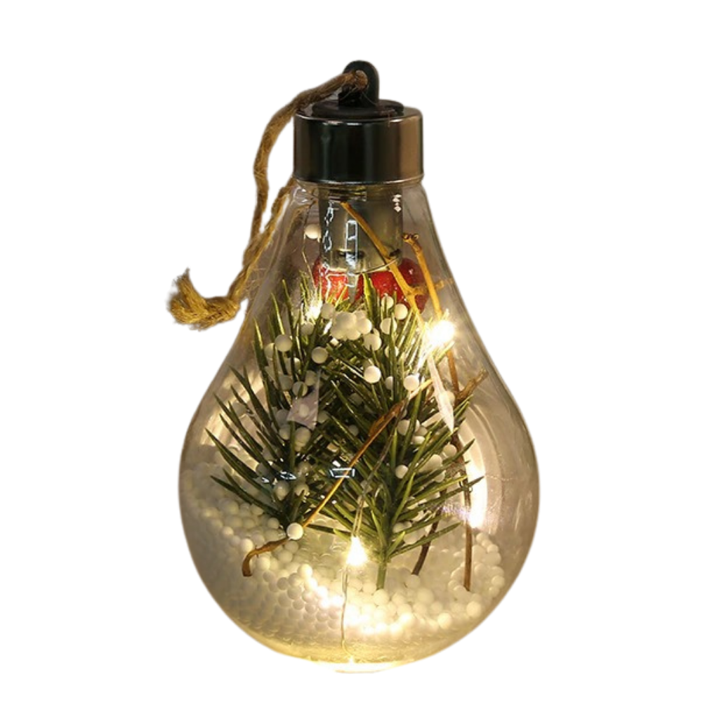 LED-Transparente Weihnachtsbaumkugel-Glühbirne