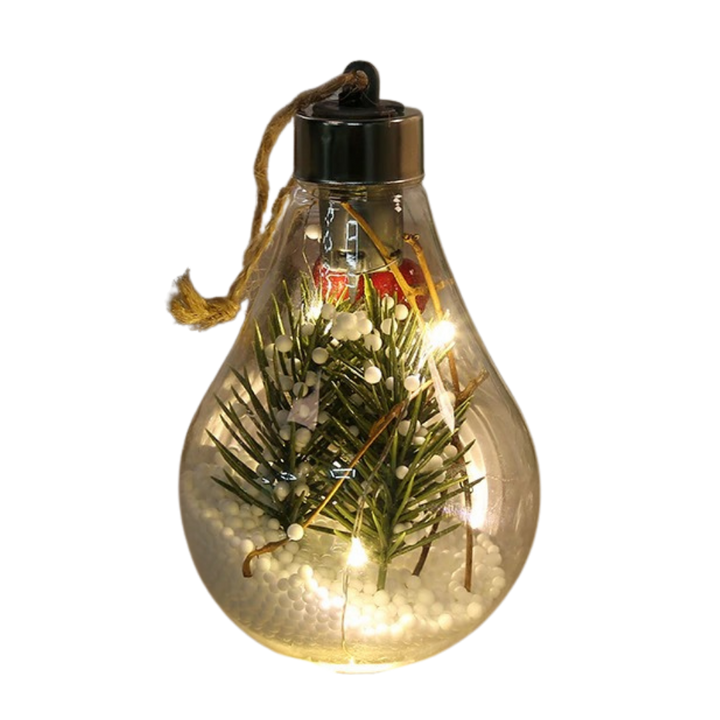 LED-Transparente Weihnachtsbaumkugel-Glühbirne