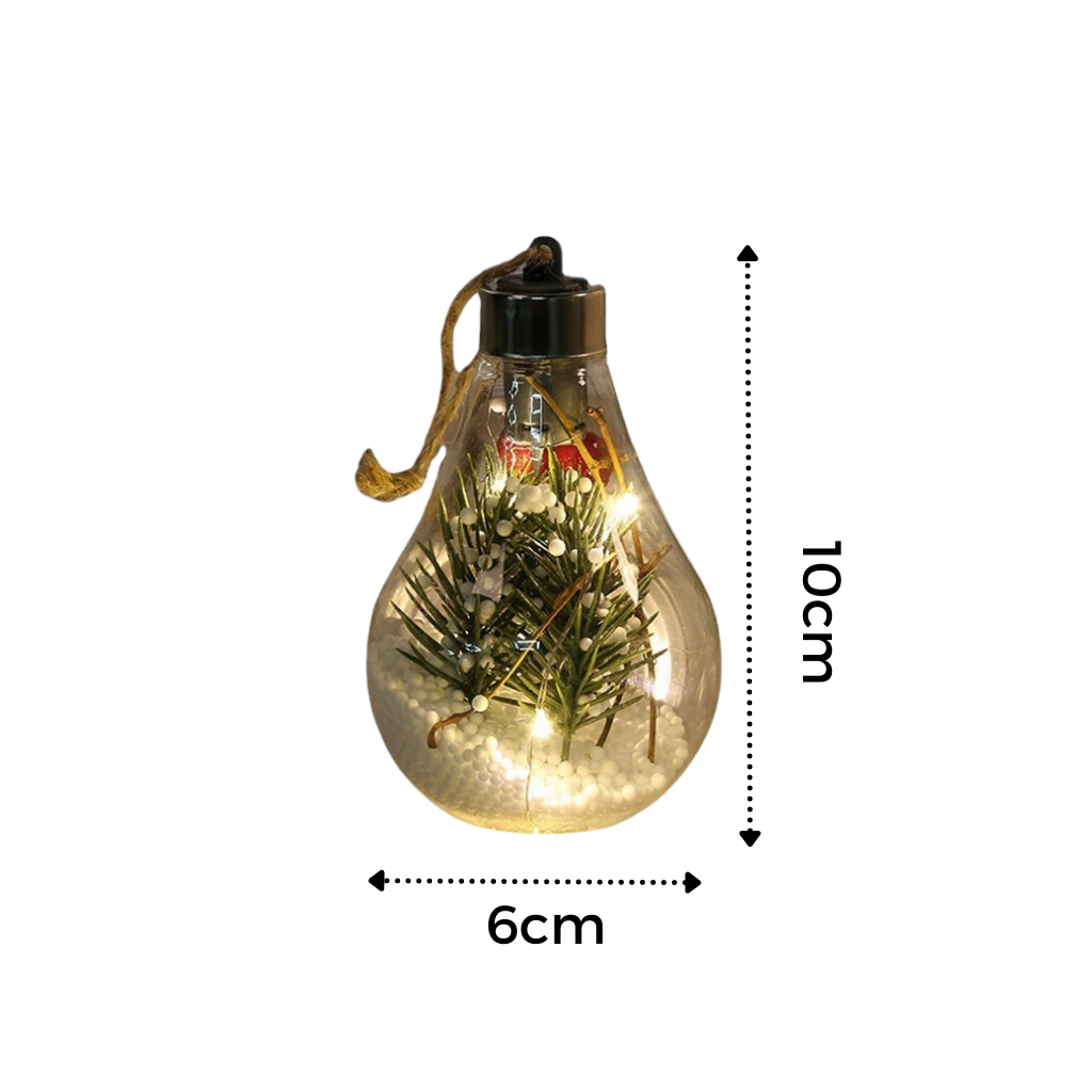 LED-Transparente Weihnachtsbaumkugel-Glühbirne