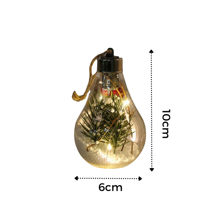 LED-Transparente Weihnachtsbaumkugel-Glühbirne