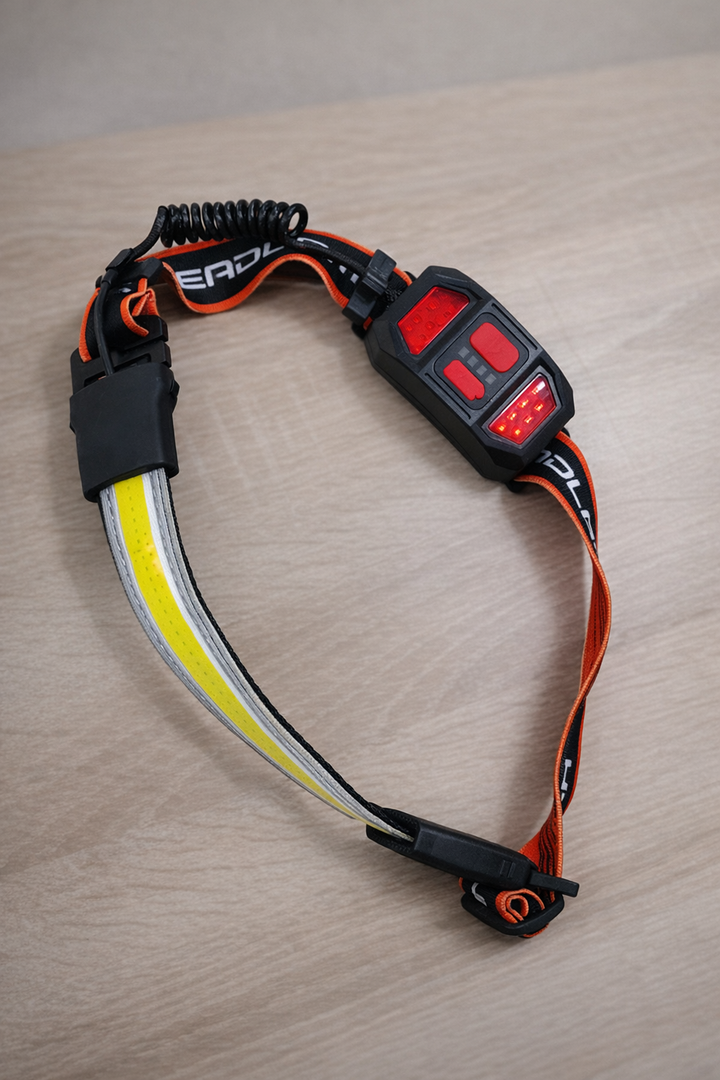Skanto | Hopedone Wiederaufladbare Stirnlampe 1000 Lumen, 230° Weitwinkel, wasserdicht, 2er-Pack, Orange