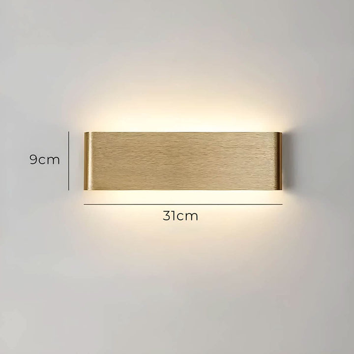 Skanto | Moderne LED-Wandleuchte – Elegantes Design aus Aluminium & Glas