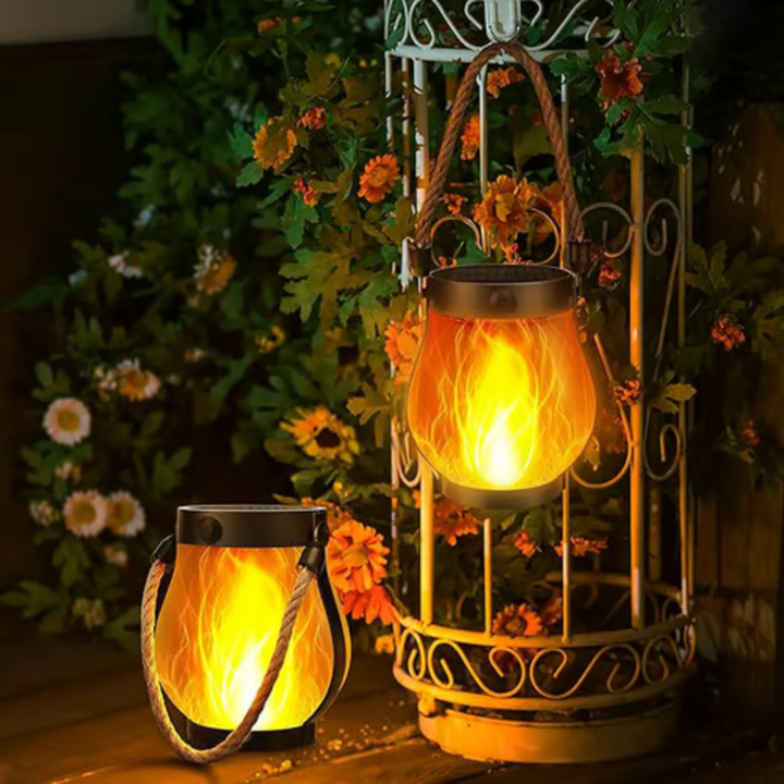 Skanto | Skanto Solar Wasserdichte Laterne Flackernde Gartenlampe
