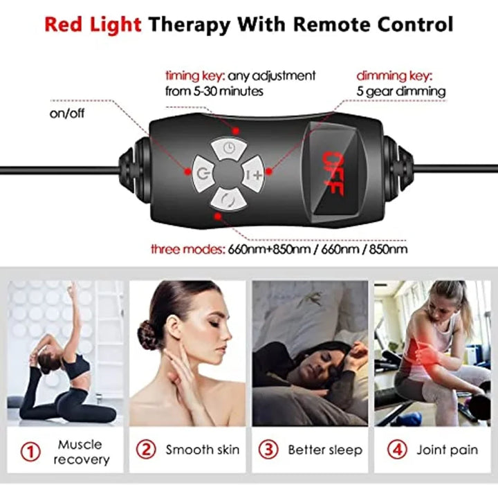 GlowWave | Rotlichttherapie-Panel | Tiefe Heilung | Lindert Schmerzen und Stress
