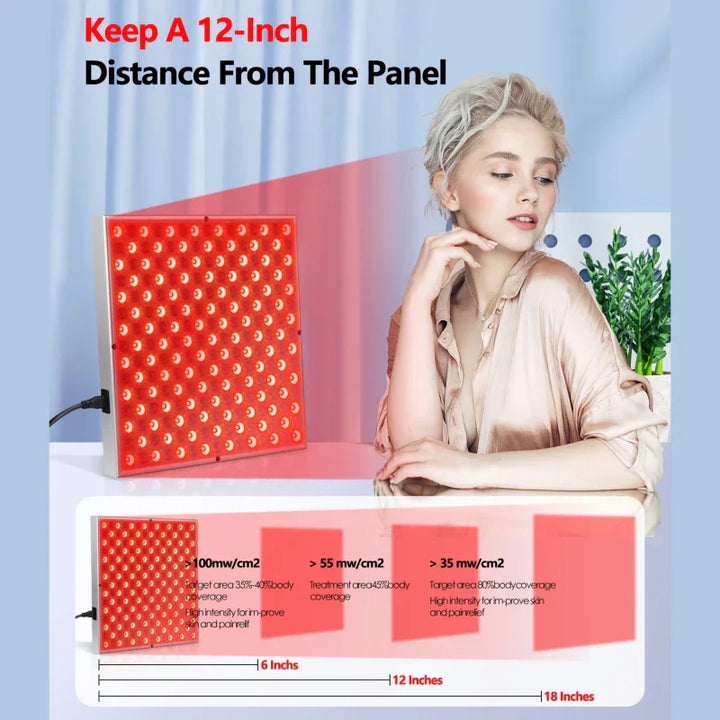 Skanto Skanto | GlowVibe | Rotlichttherapie-Panel | Stimuliert die Zellreparatur & verbessert die Hautelastizität | Entdecke die Magie des Rotlichts