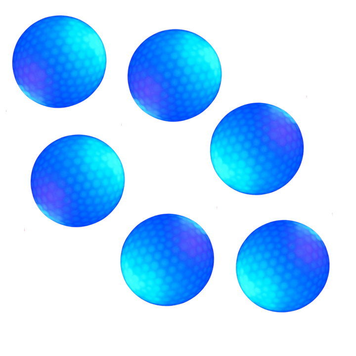 Packung mit 6 LED-Leuchtgolfbällen