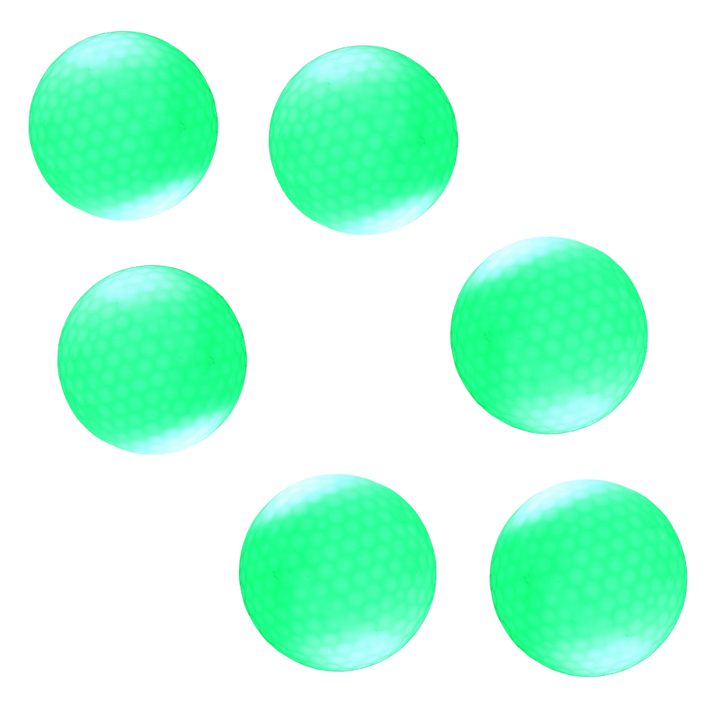 Packung mit 6 LED-Leuchtgolfbällen