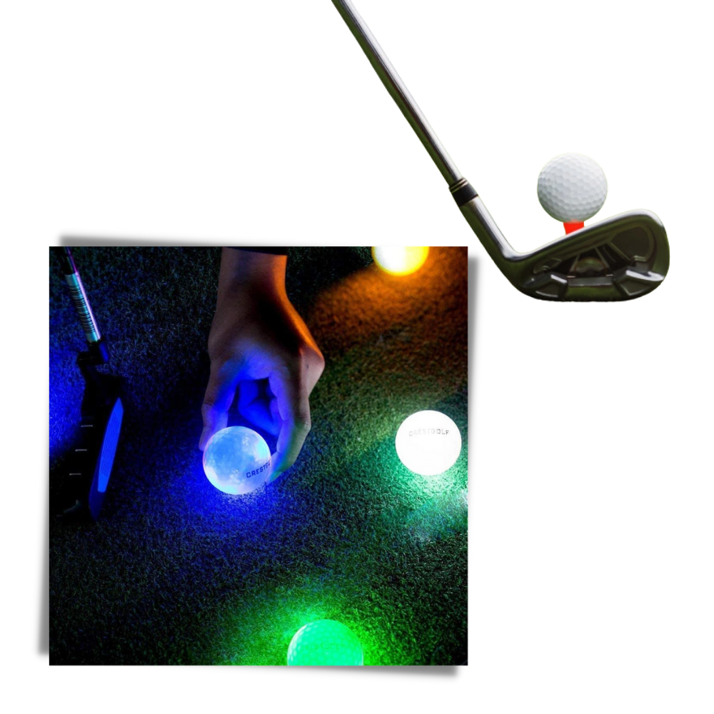 Packung mit 6 LED-Leuchtgolfbällen