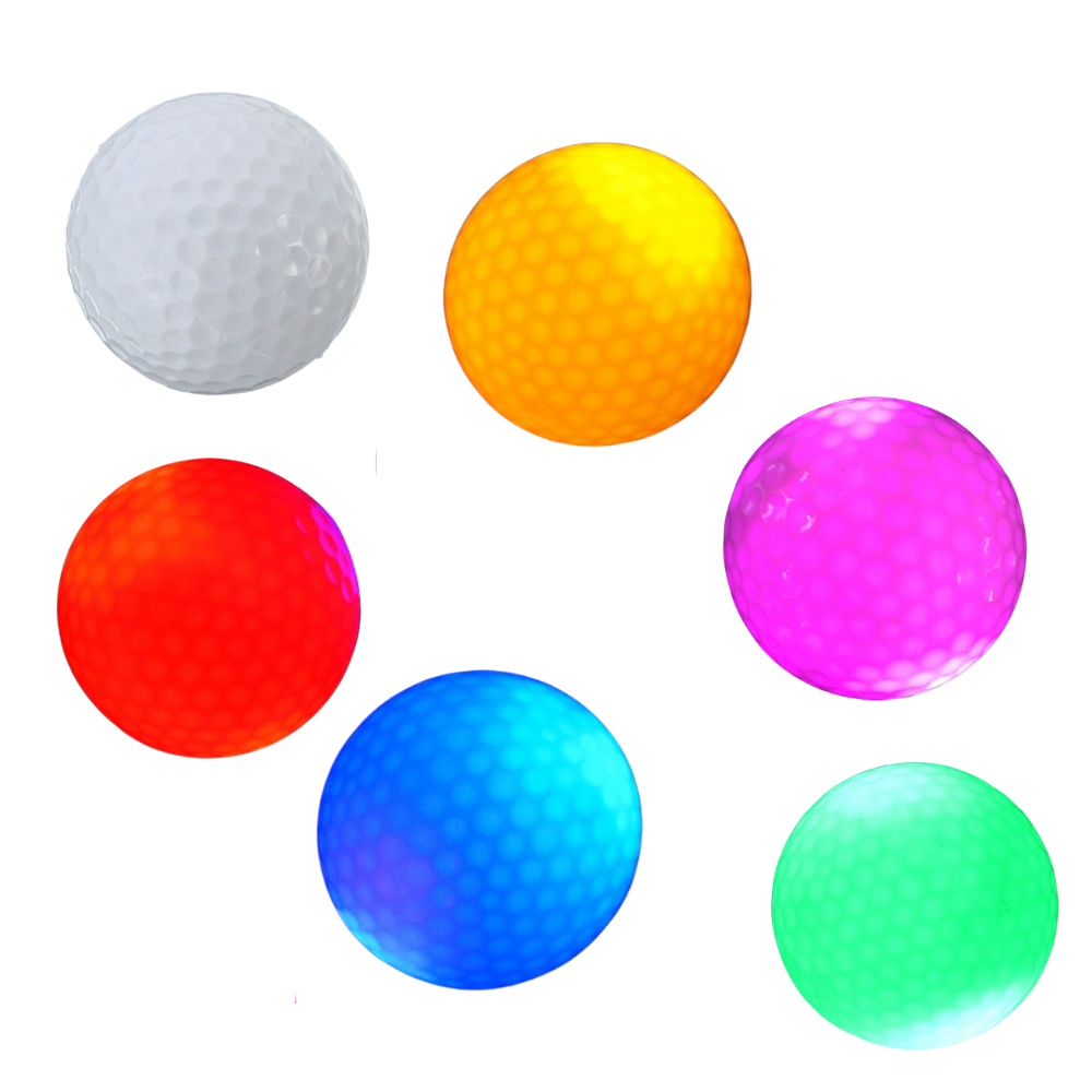 Packung mit 6 LED-Leuchtgolfbällen
