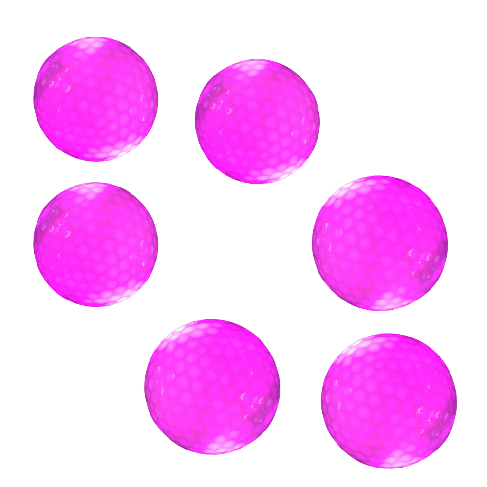 Packung mit 6 LED-Leuchtgolfbällen
