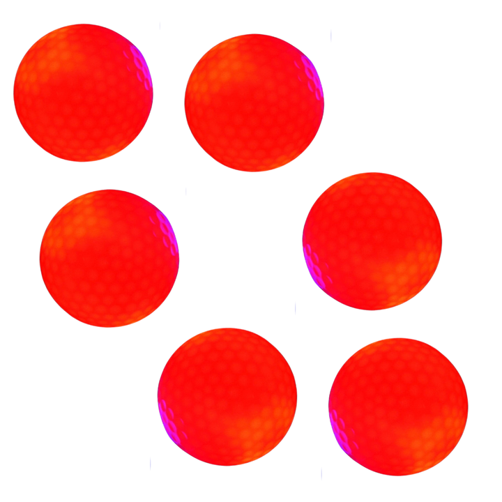 Packung mit 6 LED-Leuchtgolfbällen