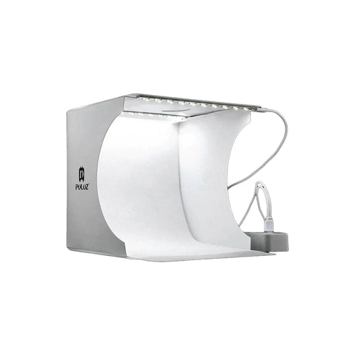 Skanto | „LumiCube“ Mini-Fotostudio mit LED-Beleuchtung und 6 Hintergründen