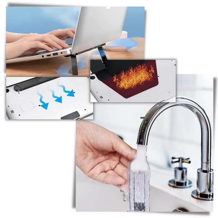 Leichter, unsichtbarer Aluminiumhalter für Laptops