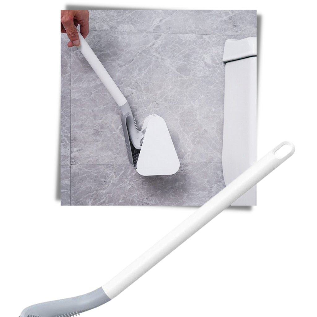 Toilettenbürste mit langem Griff und Wandhalterung