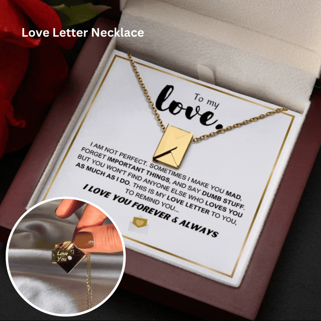 Skanto | Liebesbrief-Halskette – Premium Geschenkbox-Set