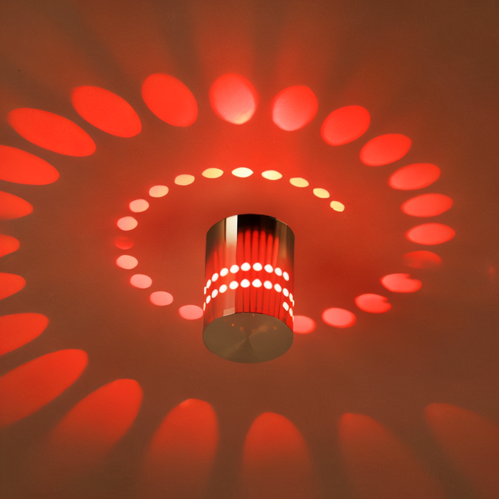 Skanto | LuminBlast Wandlampe – Farbenfrohe Spiralzylinder-Wandleuchte für moderne Innenbeleuchtung