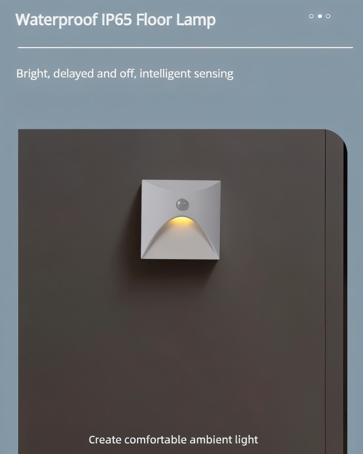 Skanto | LuminiPath LED-Wandleuchte – Wasserdichte IP65 Bewegungssensor Innen- & Außenwandleuchte