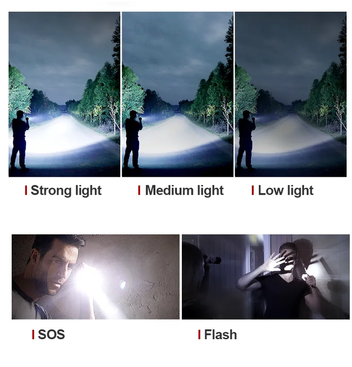 Skanto | LED-Taschenlampe | Wiederaufladbare Taschenlampe