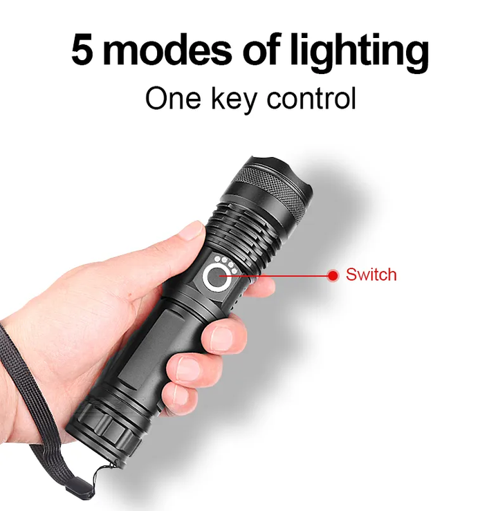 Skanto | LED-Taschenlampe | Wiederaufladbare Taschenlampe