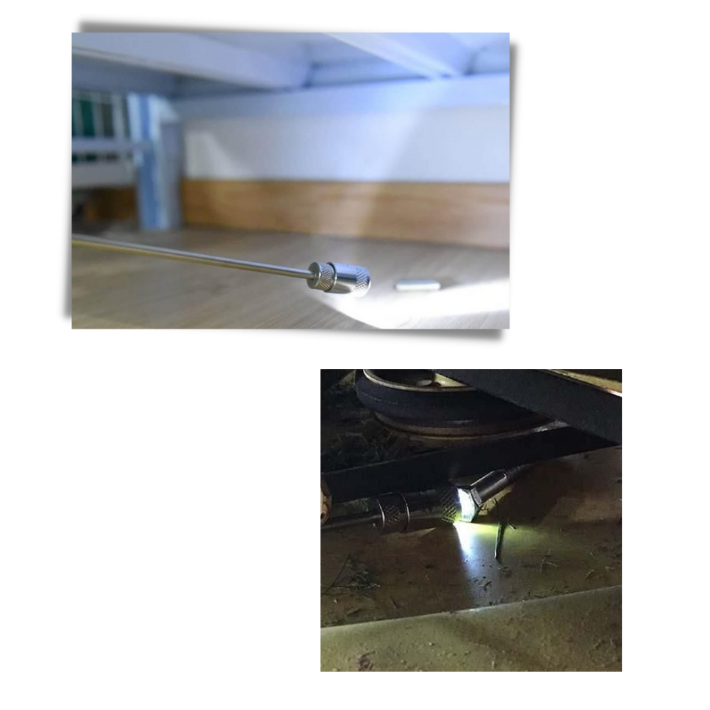 Ausziehbares magnetisches Greifwerkzeug mit LED