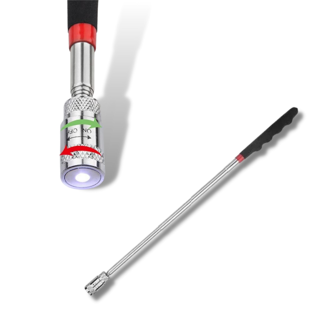 Ausziehbares magnetisches Greifwerkzeug mit LED