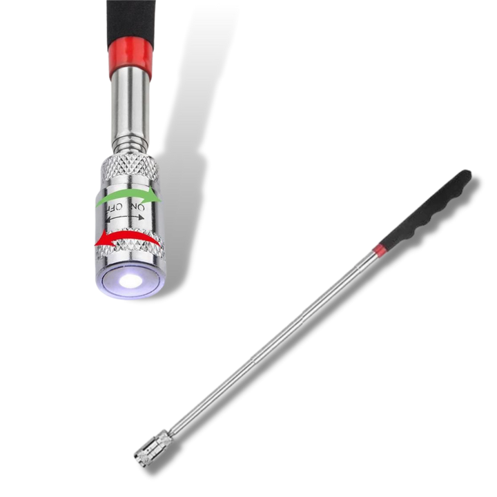 Ausziehbares magnetisches Greifwerkzeug mit LED