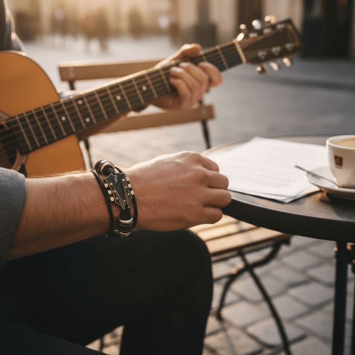 Skanto | Musikinspiriertes Lederarmband