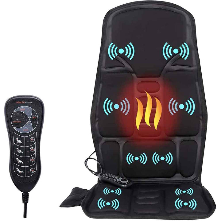 Skanto | Skanto Fashion Massagesitzauflage mit beheiztem Nackenkissen für Auto und Zuhause