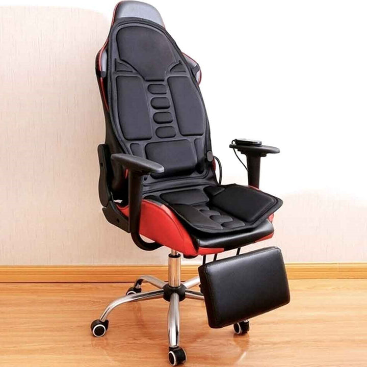 Skanto | 8-Modi Heiz-Massagepad für Rücken, Nacken und Ganzkörperentspannung – Perfekt für Auto und Zuhause