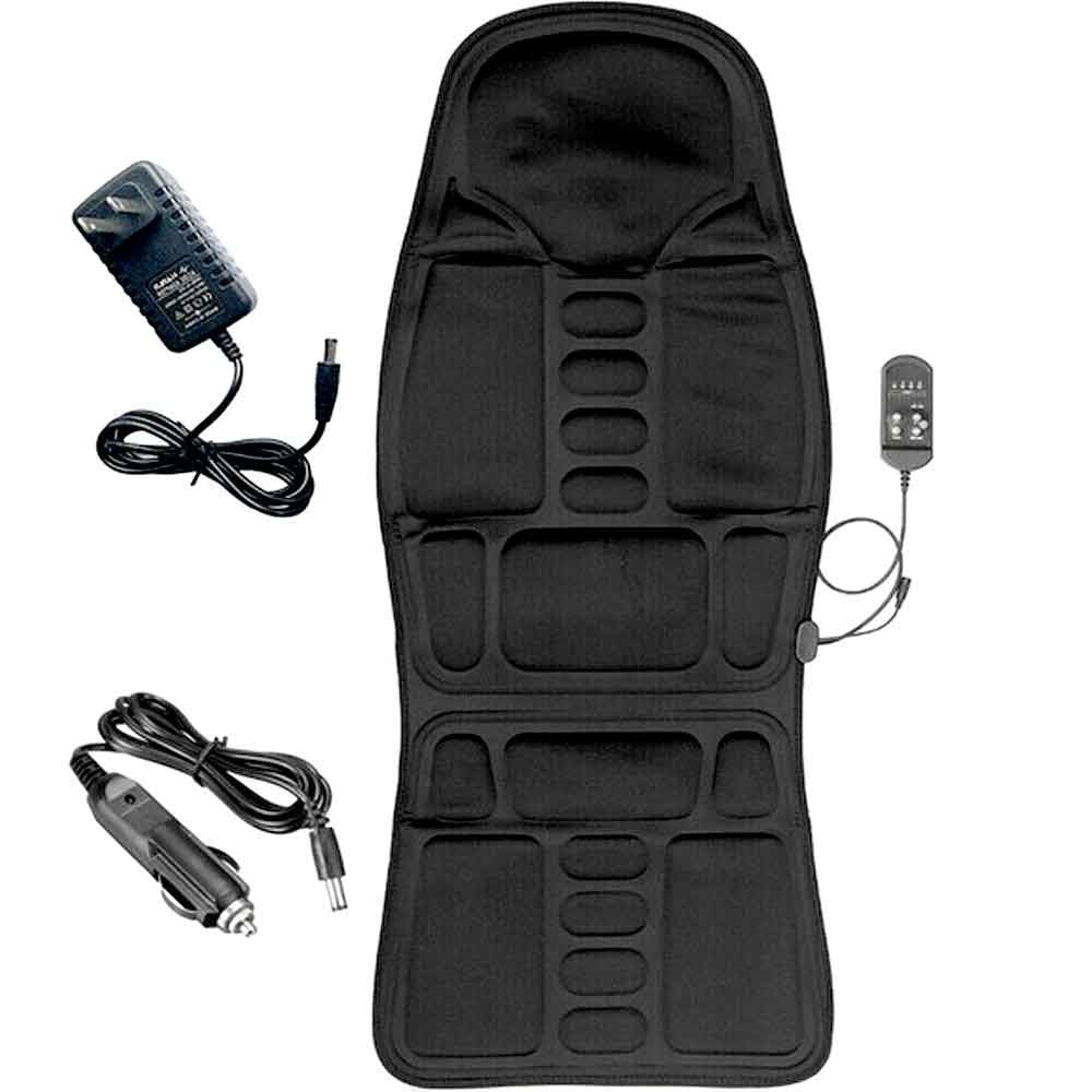 Skanto | 8-Modi Heiz-Massagepad für Rücken, Nacken und Ganzkörperentspannung – Perfekt für Auto und Zuhause
