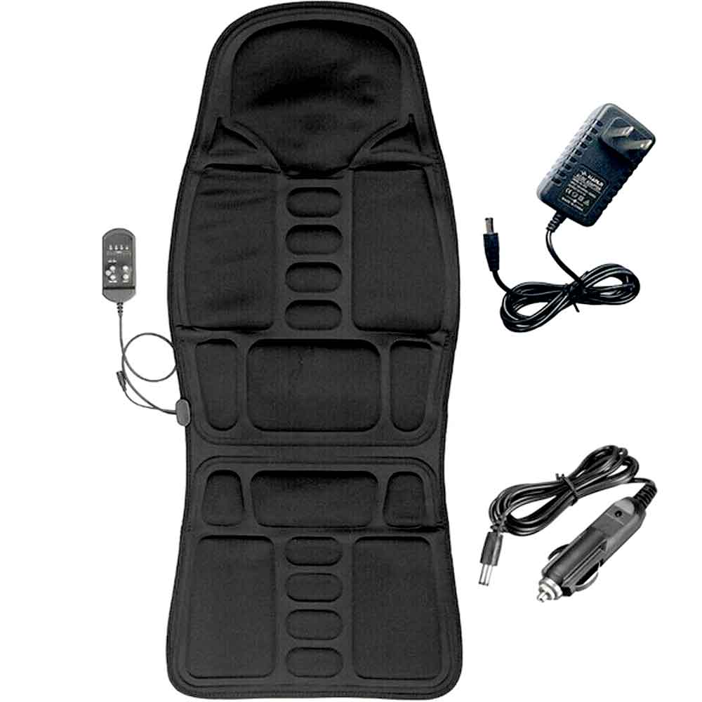 Skanto | Skanto Fashion Massagesitzauflage mit beheiztem Nackenkissen für Auto und Zuhause