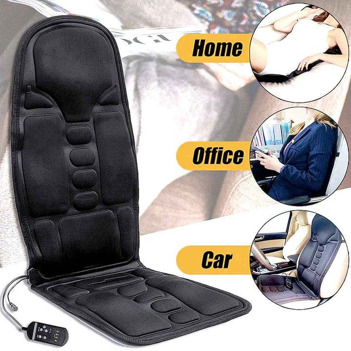 Skanto | Skanto Fashion Massagesitzauflage mit beheiztem Nackenkissen für Auto und Zuhause