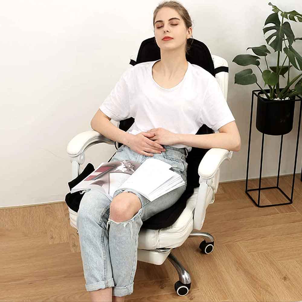 Skanto | Skanto Fashion Massagesitzauflage mit beheiztem Nackenkissen für Auto und Zuhause