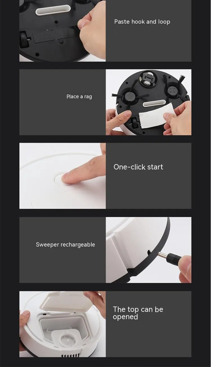 Mini Roboterstaubsauger | Intelligentes All-in-One-Gerät