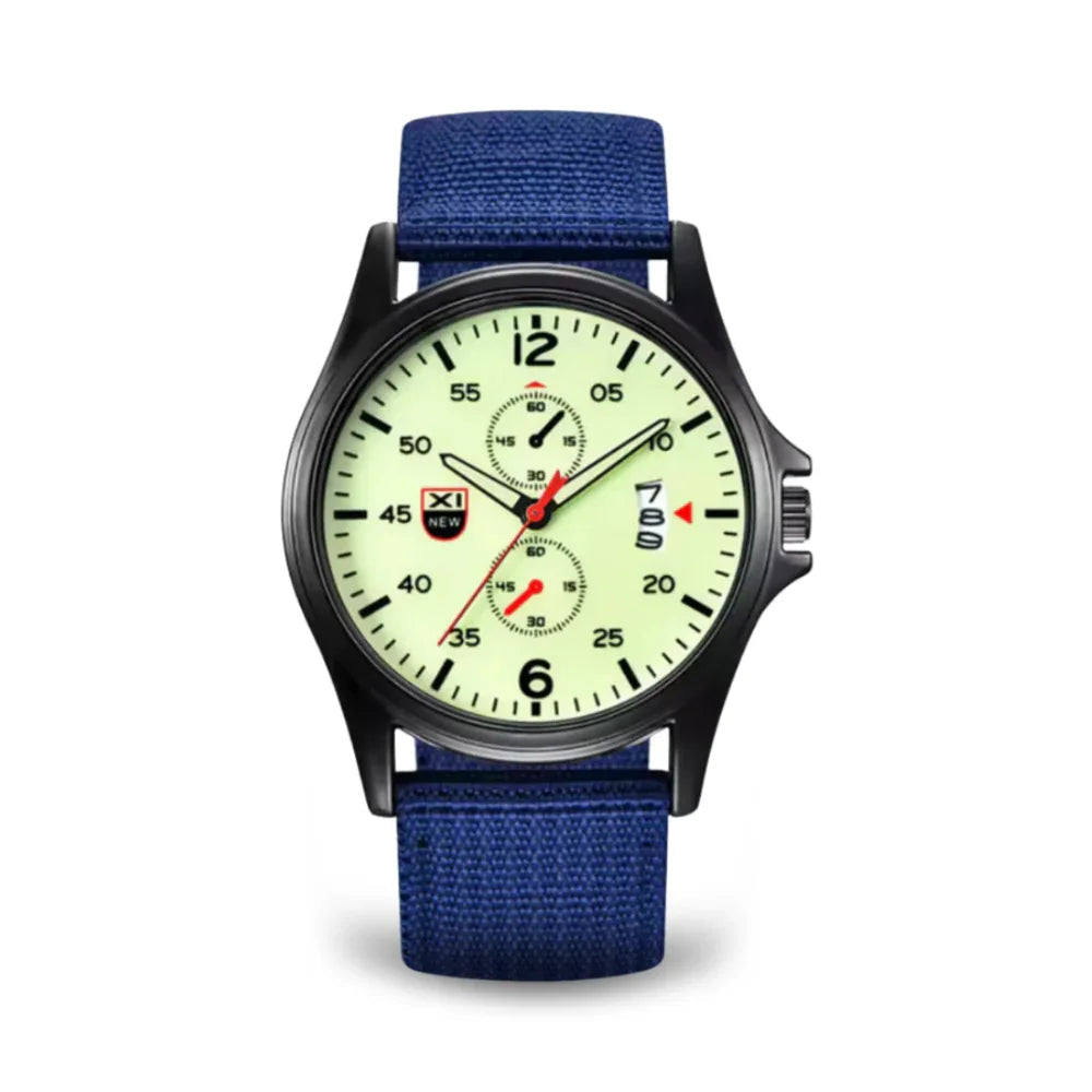 Skanto | Militär-Quarzuhr – Leichte taktische Nylonarmbanduhr für Herren