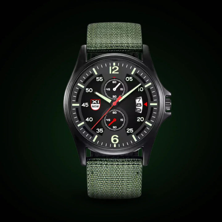 Skanto | Militär-Quarzuhr – Leichte taktische Nylonarmbanduhr für Herren