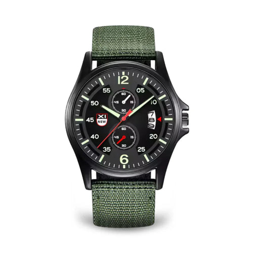 Skanto | Militär-Quarzuhr – Leichte taktische Nylonarmbanduhr für Herren