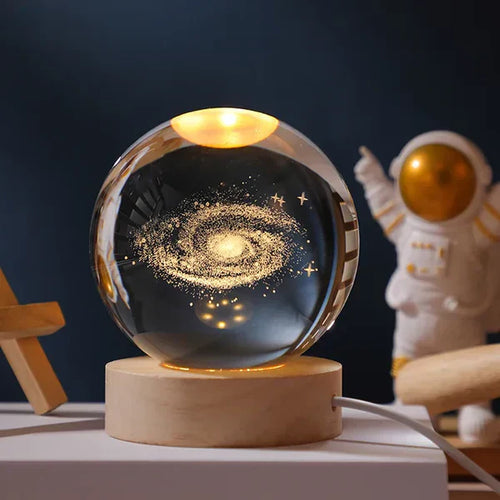 Skanto | SolarSphere – Kristall-Sonnensystem mit LED-Beleuchtung | Pädagogisches und dekoratives Geschenk
