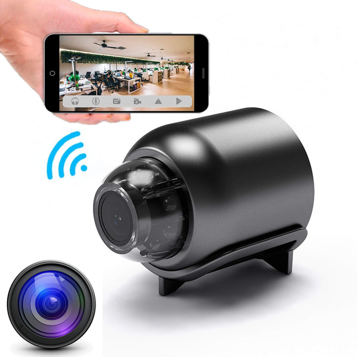 Skanto | Wasserdichte HD Mini-Kamera mit Nachtsicht und Weitwinkelobjektiv IP WiFi 1080P HD 160° Weitwinkel