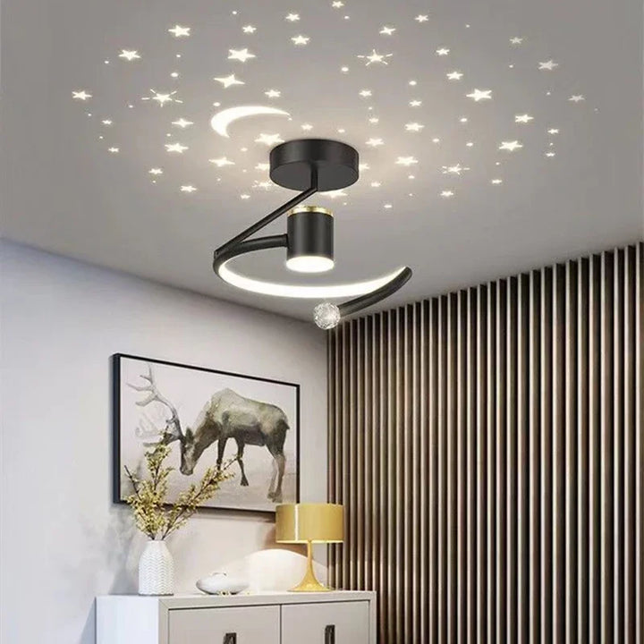 Skanto LED-Sternenhimmel-Deckenlampe – Modernes Kronleuchter-Design für Kinder- und Wohnzimmer