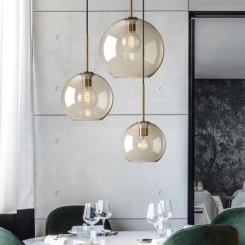 Skanto | NordicGlas - Moderne skandinavische Glas-Pendelleuchte für Esszimmer und Wohnzimmer