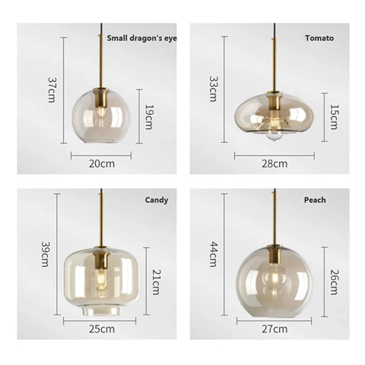Skanto | NordicGlas - Moderne skandinavische Glas-Pendelleuchte für Esszimmer und Wohnzimmer