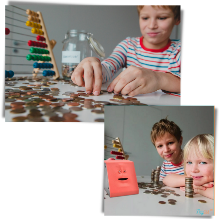 Geld fressende Spardose