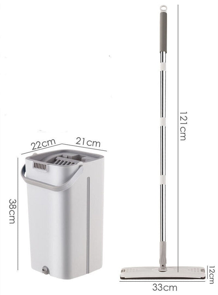 Skanto | Ultimatives 360° Mopp- & Eimer-Set mit Aluminiumgriff