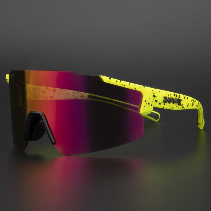 Skanto | ReflectRide Sportsonnenbrille – Aerodynamische Radsportbrille mit UV-Schutz und austauschbarem Rahmen
