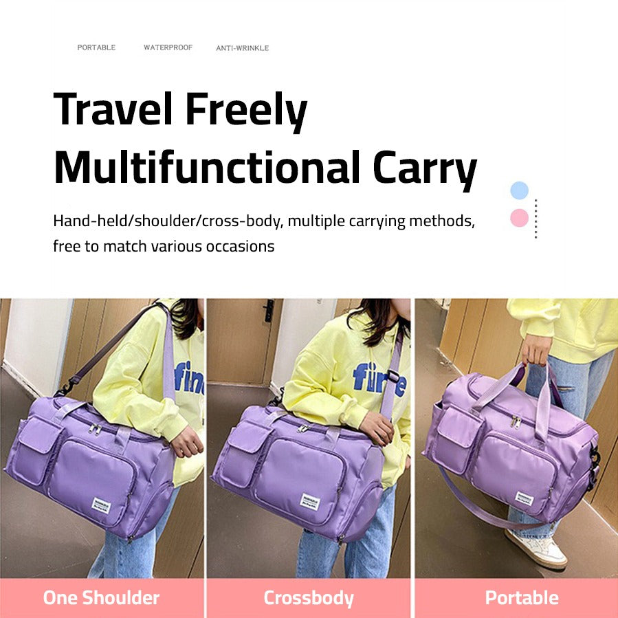 Skanto | Multi-Pocket Reisetasche, Sport- & Gymtasche mit separatem Schuhfach