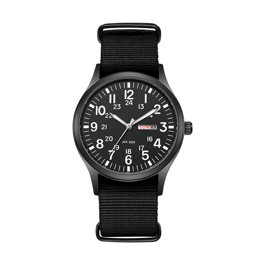 Skanto | Robuste Outdoor-Uhr für Herren – Wasserdichter Militärstil aus Edelstahl