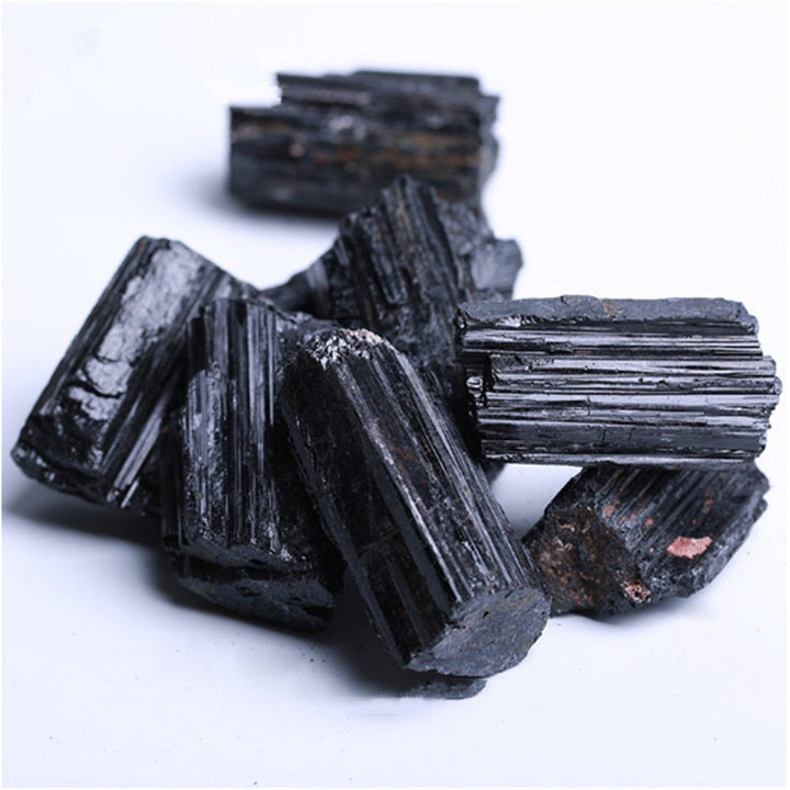 Skanto | Natur- & Mineralsteine Kristall Schwarzer Turmalin Rohstein Home Ramadan Dekoration 2023