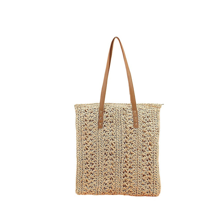 Strandtasche aus weichem Stoff mit eleganten Lederdetails Skanto